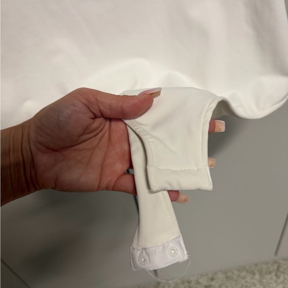 Free People White Square-Neck Short Sleeve Bodysuit large - Picture 3 of 5